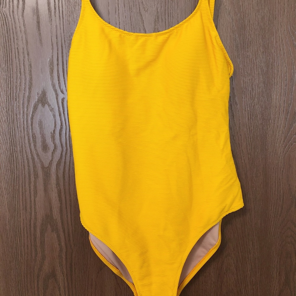Old Navy Yellow One Piece Swimsuit